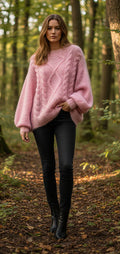 Mohair & Merino Hand knitted sweater