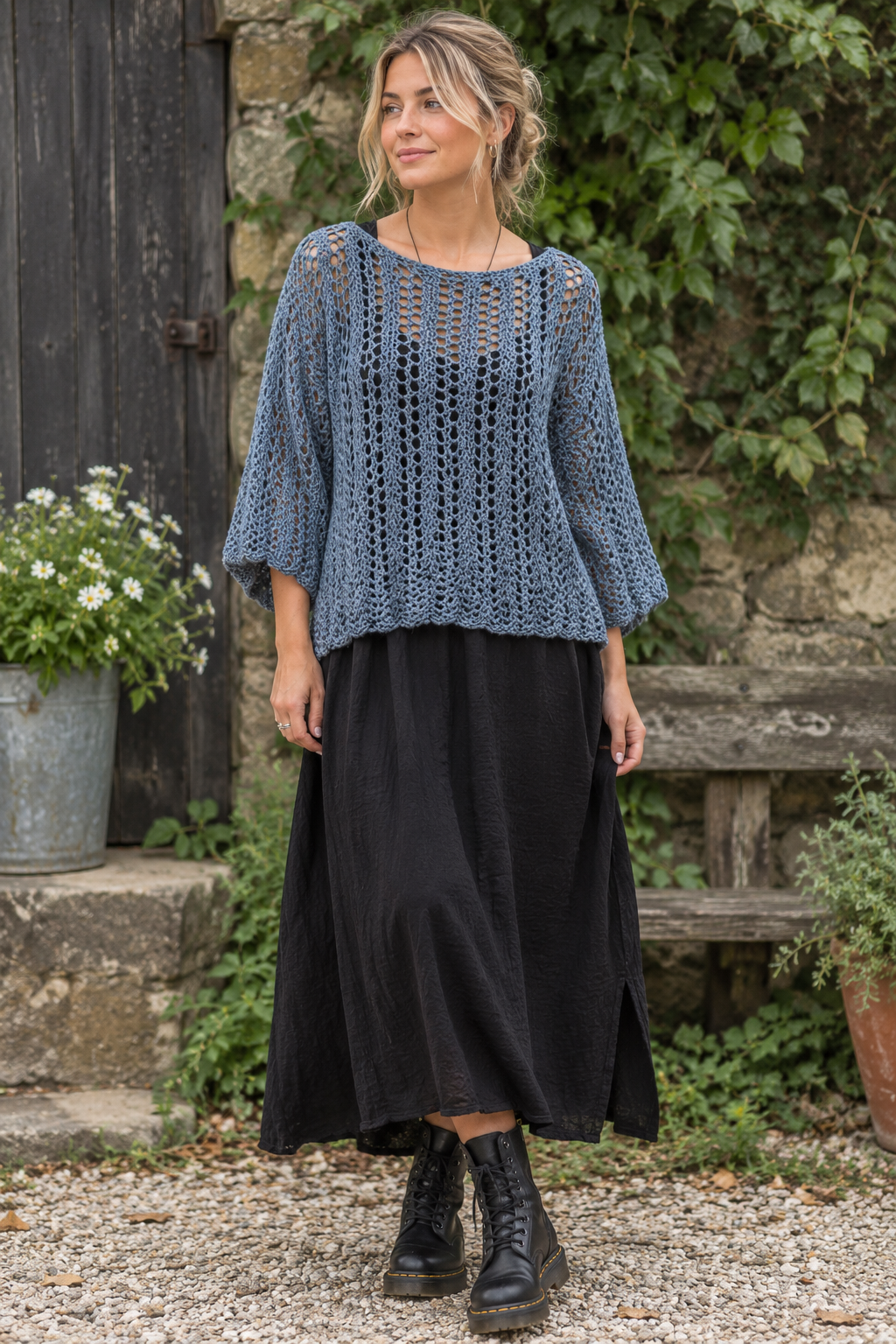 ‘Straight Laced’ in Dusky Blue