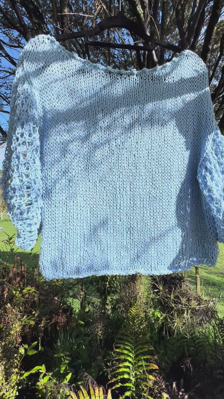 ‘Billie Crop Top’ in Forget-me-not